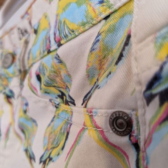 Dittos Parrot low rise jeggins size 27 animal graphic pants A3 - Picture 6 of 11